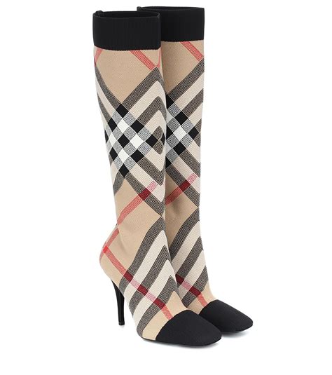 women's burberry booties|Burberry knee high boots.